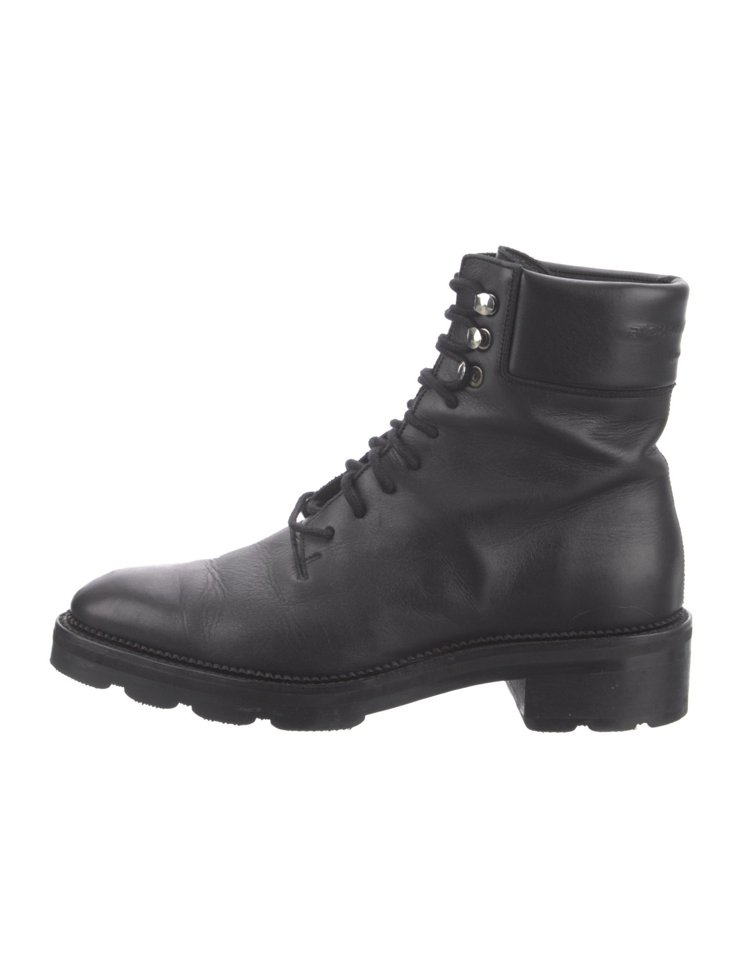Alexander Wang Leather Combat Boots