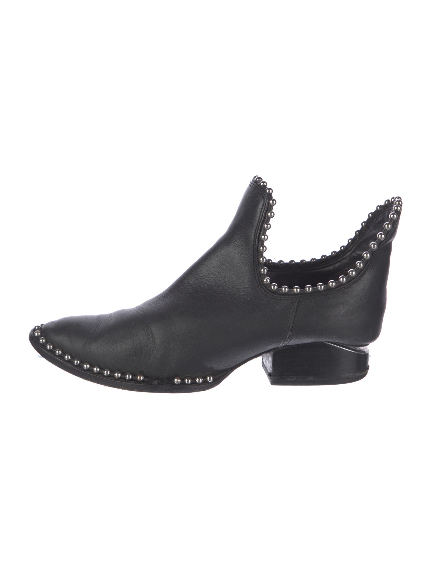 Alexander Wang Leather Studded Accents Mules