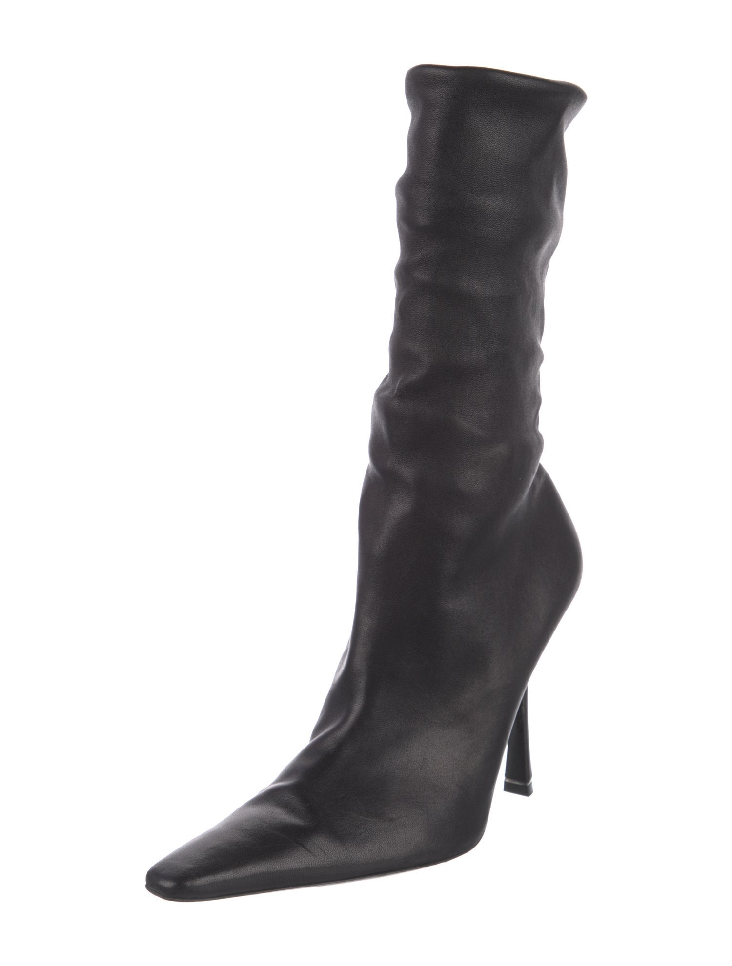 Alexander Wang Leather Sock Boots