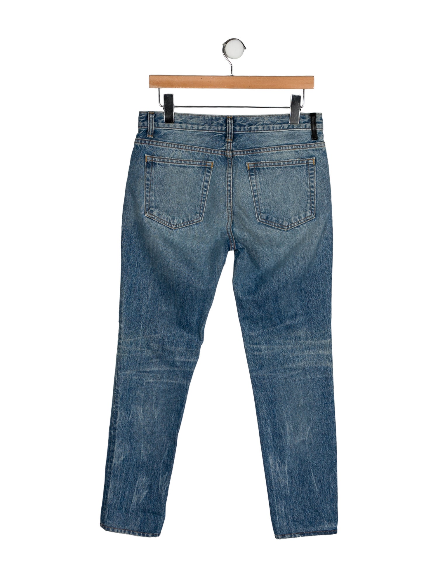 Alexander Wang Mid-Rise Straight Leg Jeans