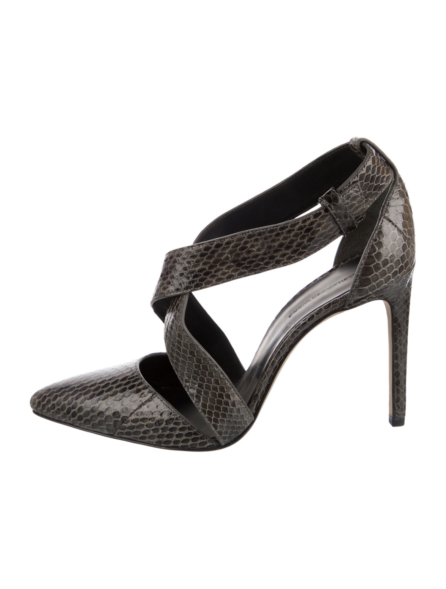 Alexander Wang Snakeskin Animal Print D'Orsay Pumps