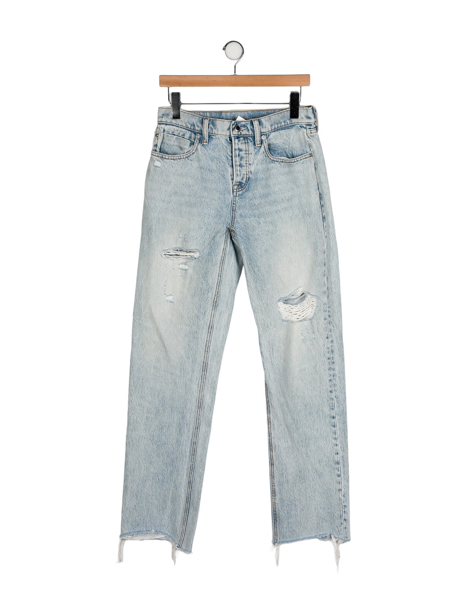 Alexander Wang High-Rise Straight Leg Jeans