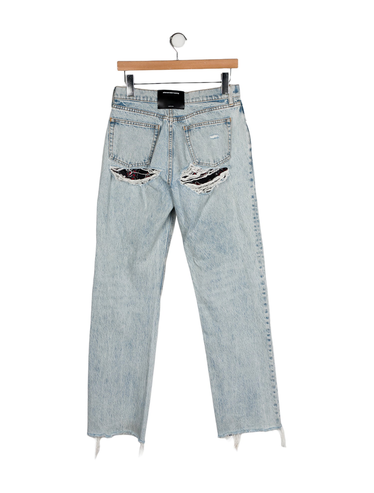Alexander Wang High-Rise Straight Leg Jeans
