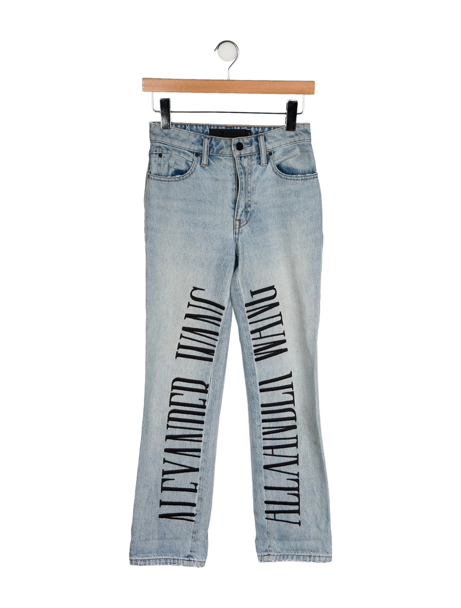 Alexander Wang High-Rise Straight Leg Jeans