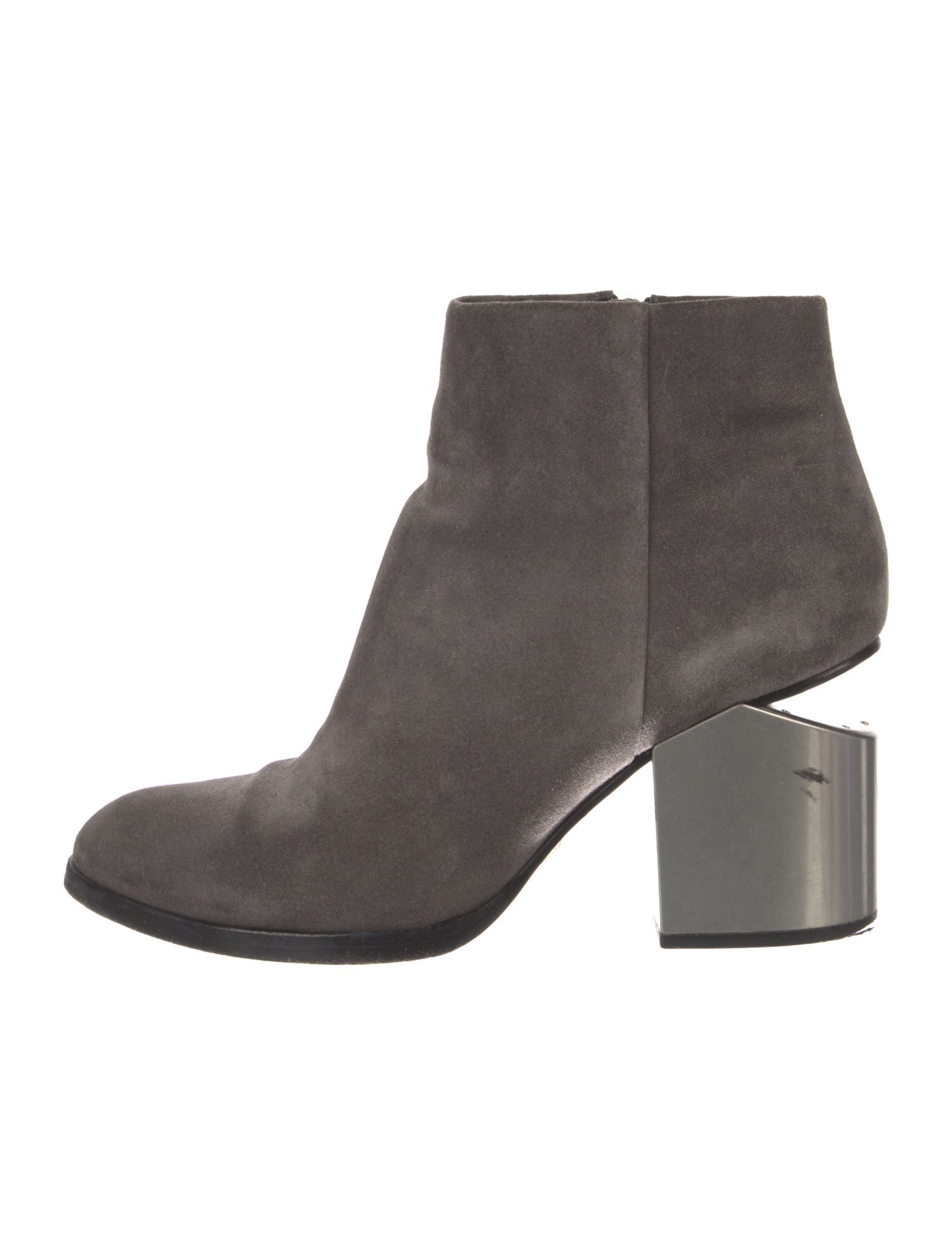 Alexander Wang Suede Leather Trim Embellishment Boots