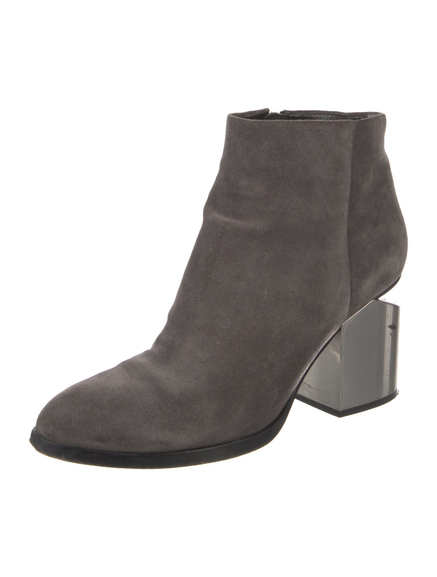 Alexander Wang Suede Leather Trim Embellishment Boots