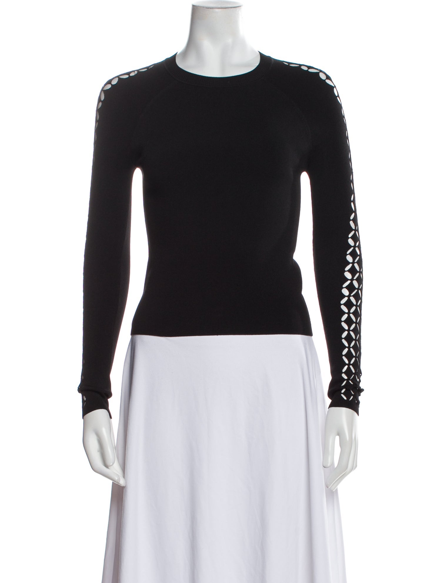 Alexander Wang Crew Neck Long Sleeve Top