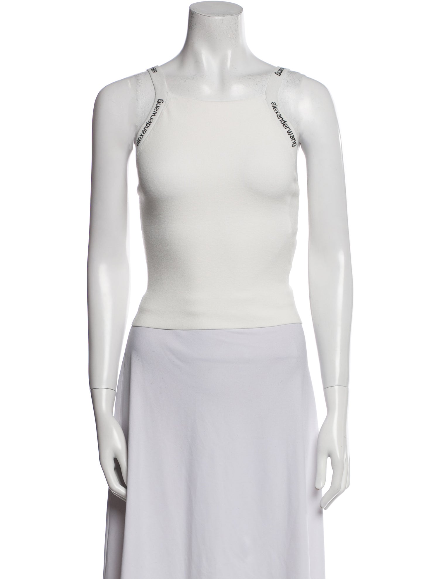 Alexander Wang Square Neckline Sleeveless Crop Top w/ Tags