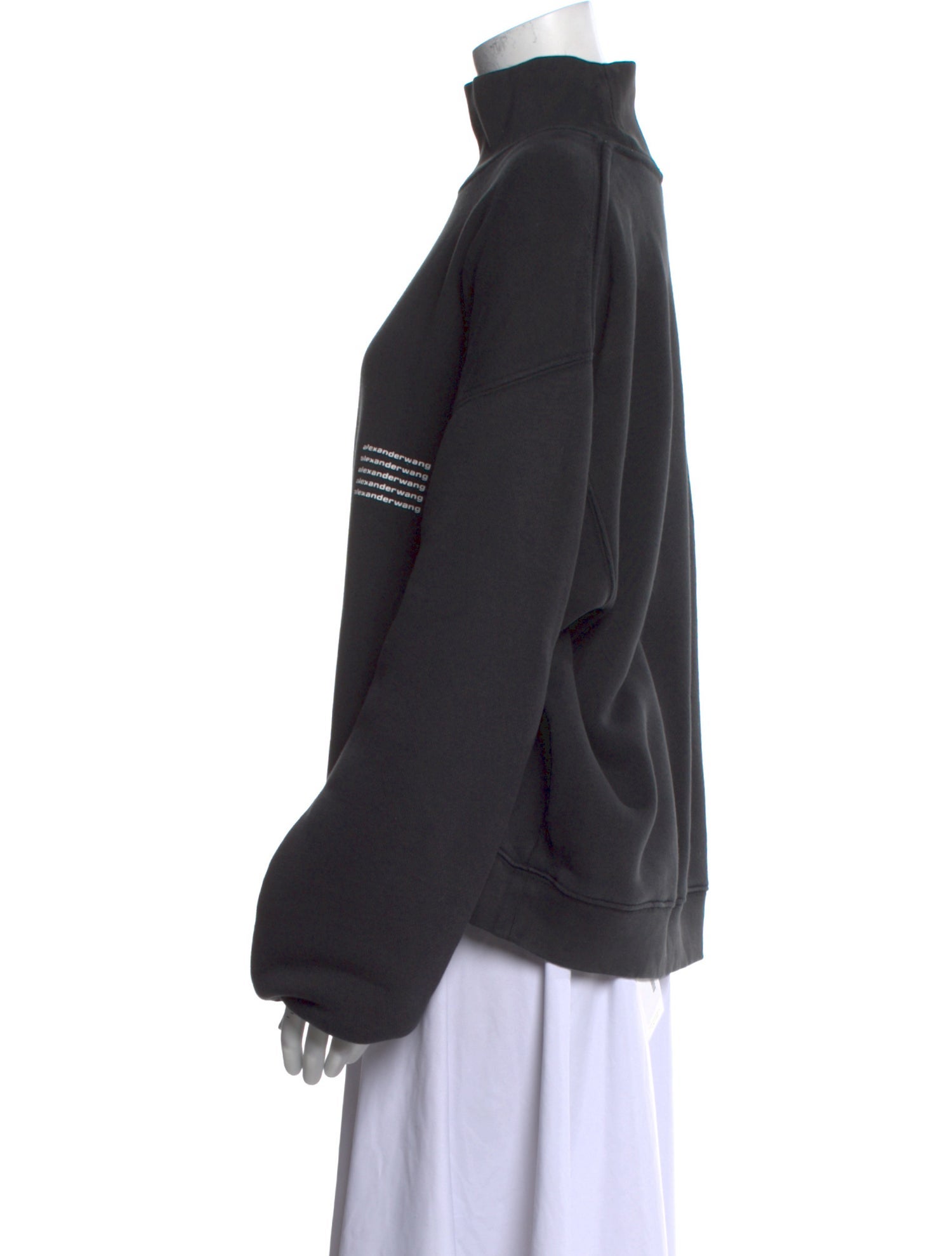 Alexander Wang Turtleneck Long Sleeve Sweatshirt