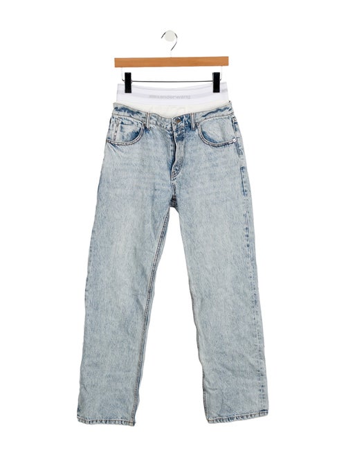 Alexander Wang Mid-Rise Straight Leg Jeans