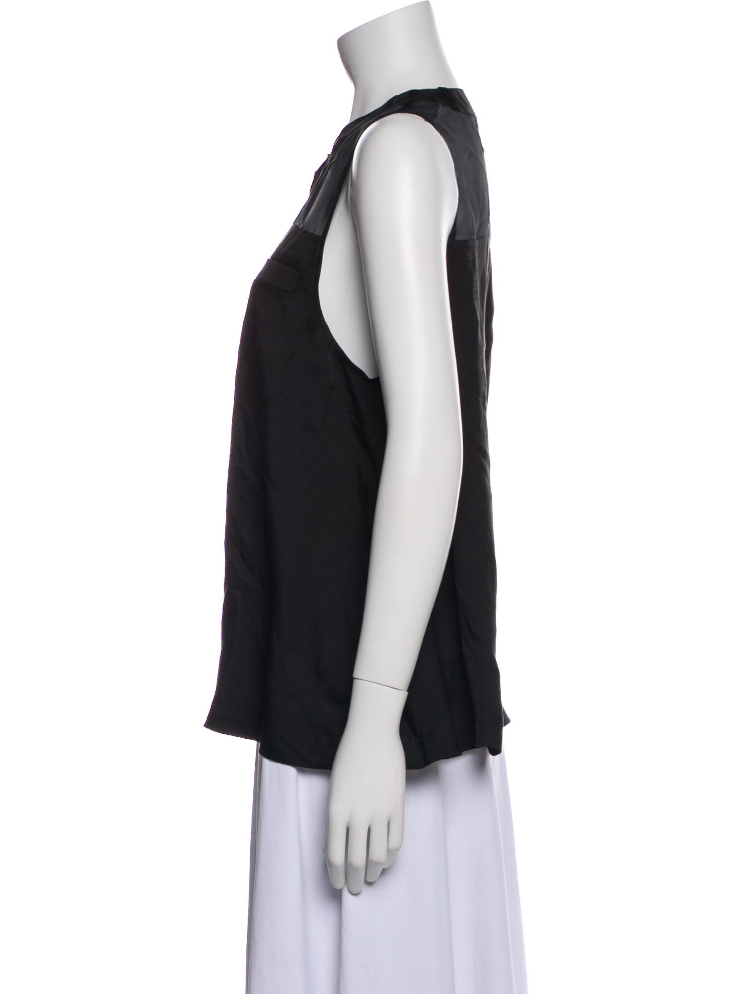 Alexander Wang Silk Crew Neck Blouse