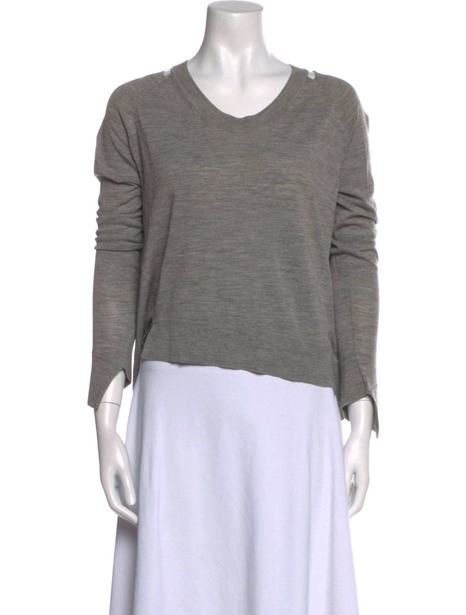 Alexander Wang Wool Scoop Neck Sweatshirt