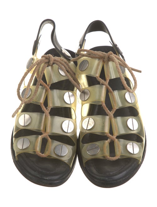 Alexander Wang PVC Studded Accents Slingback Sandals