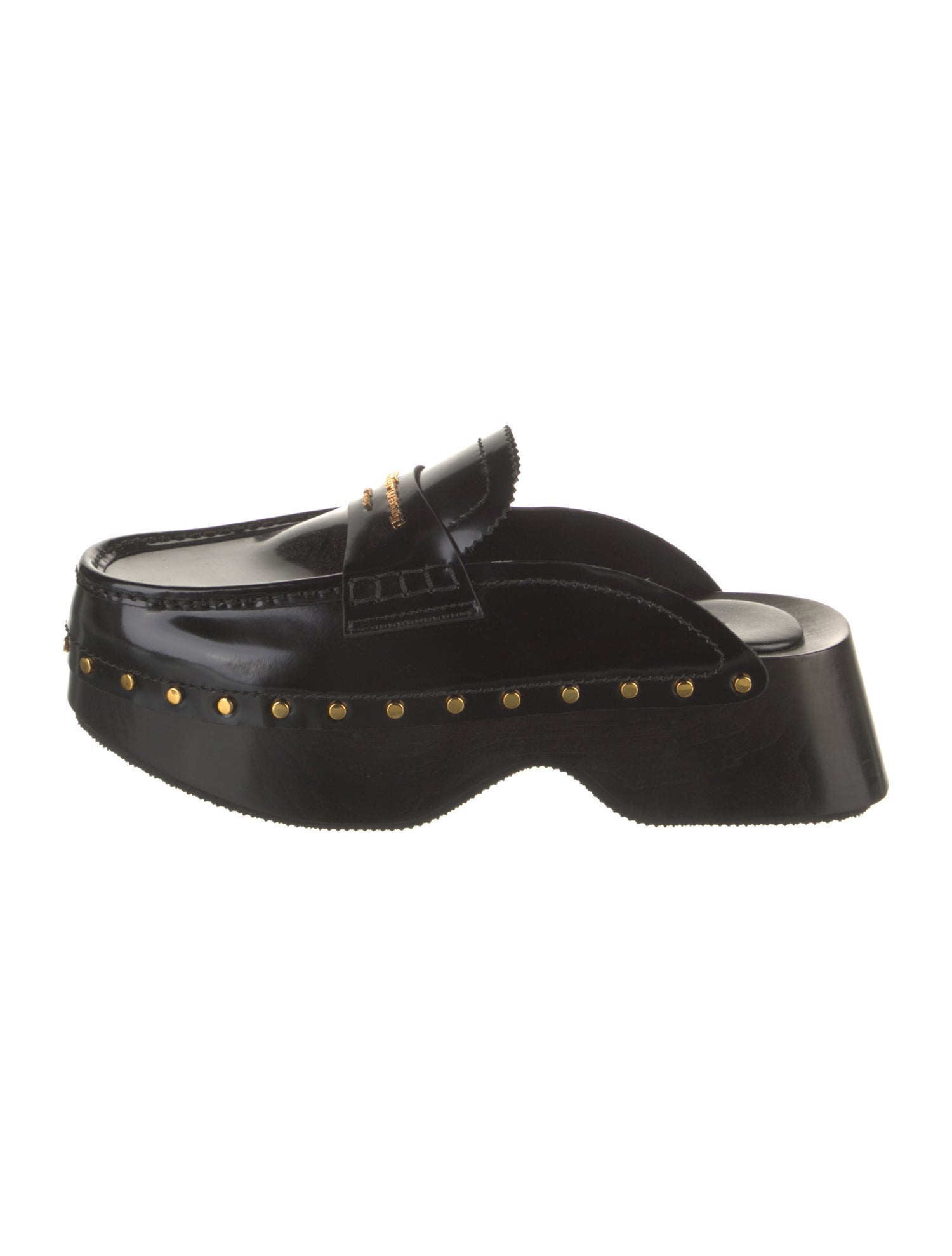 Alexander Wang Leather Studded Accents Mules