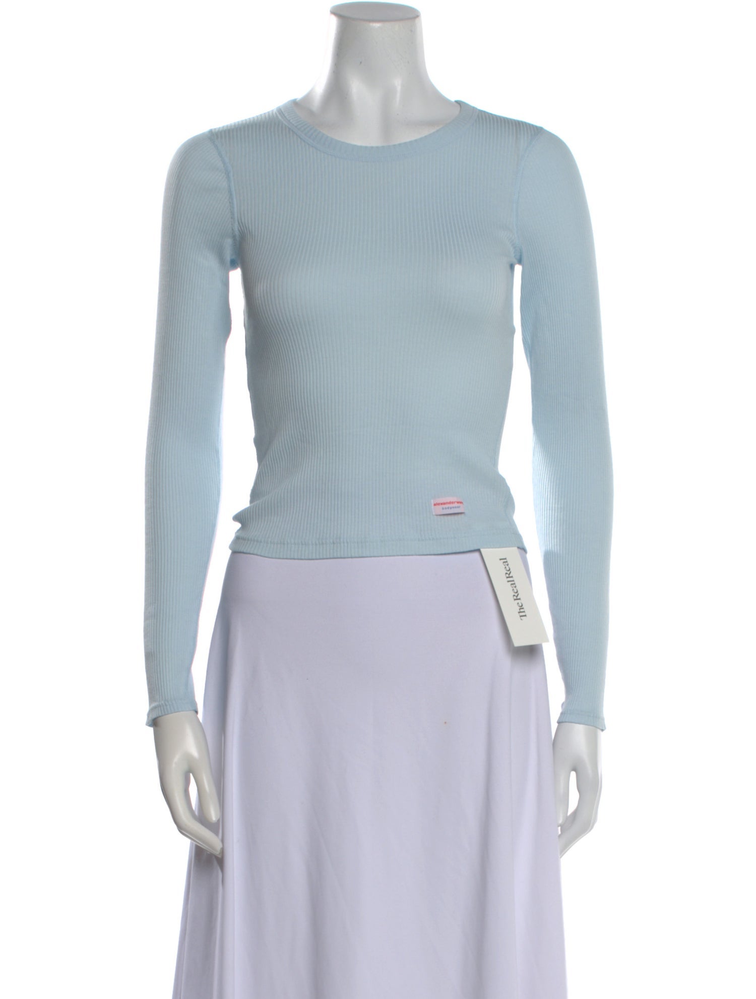 Alexander Wang Crew Neck Long Sleeve Top