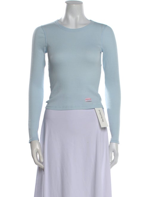 Alexander Wang Crew Neck Long Sleeve Top