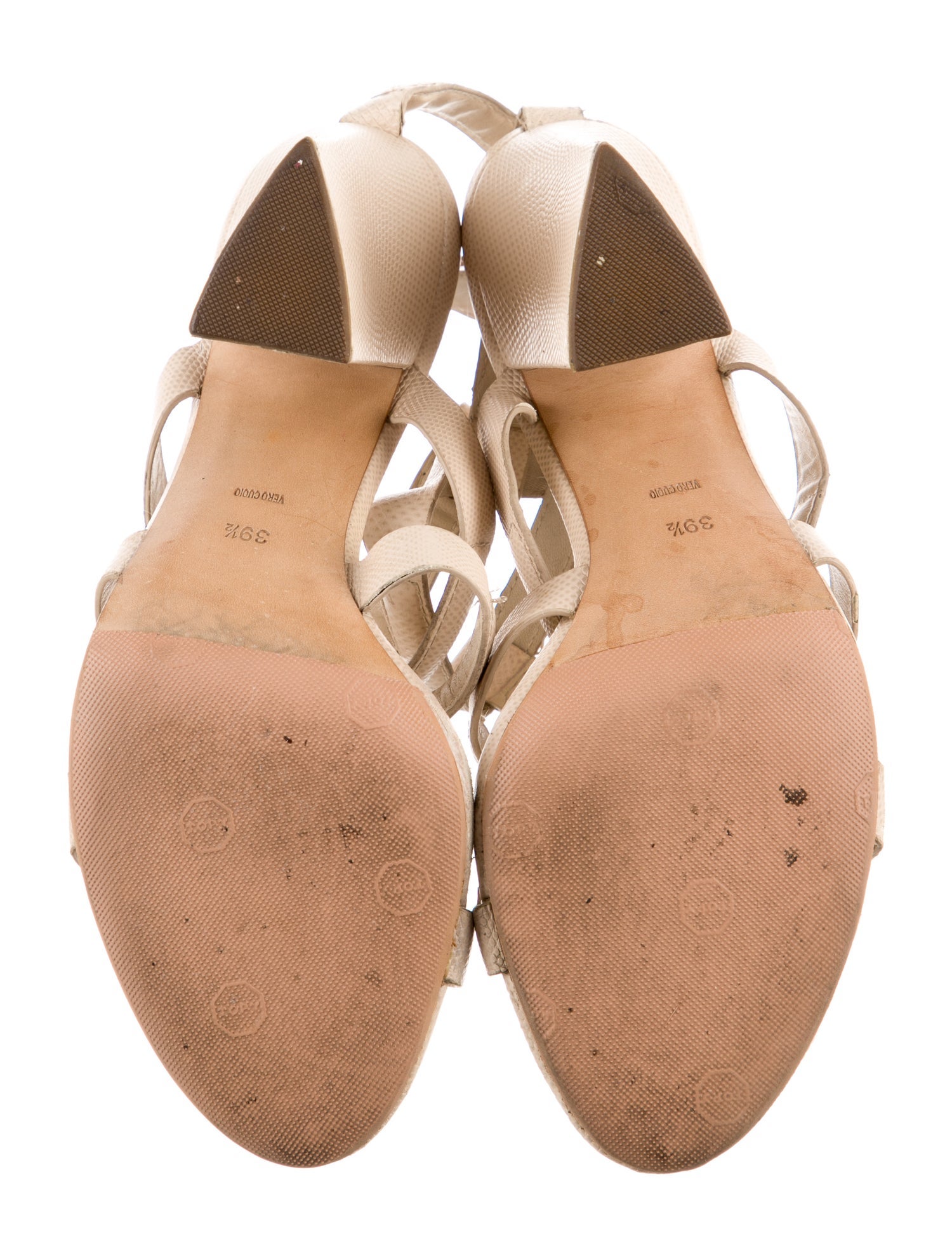 Alexander Wang Leather Animal Print Gladiator Sandals