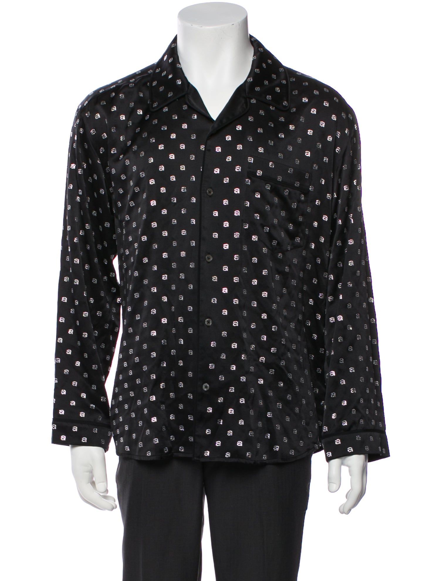 Alexander Wang Silk Printed Pajama Top w/ Tags