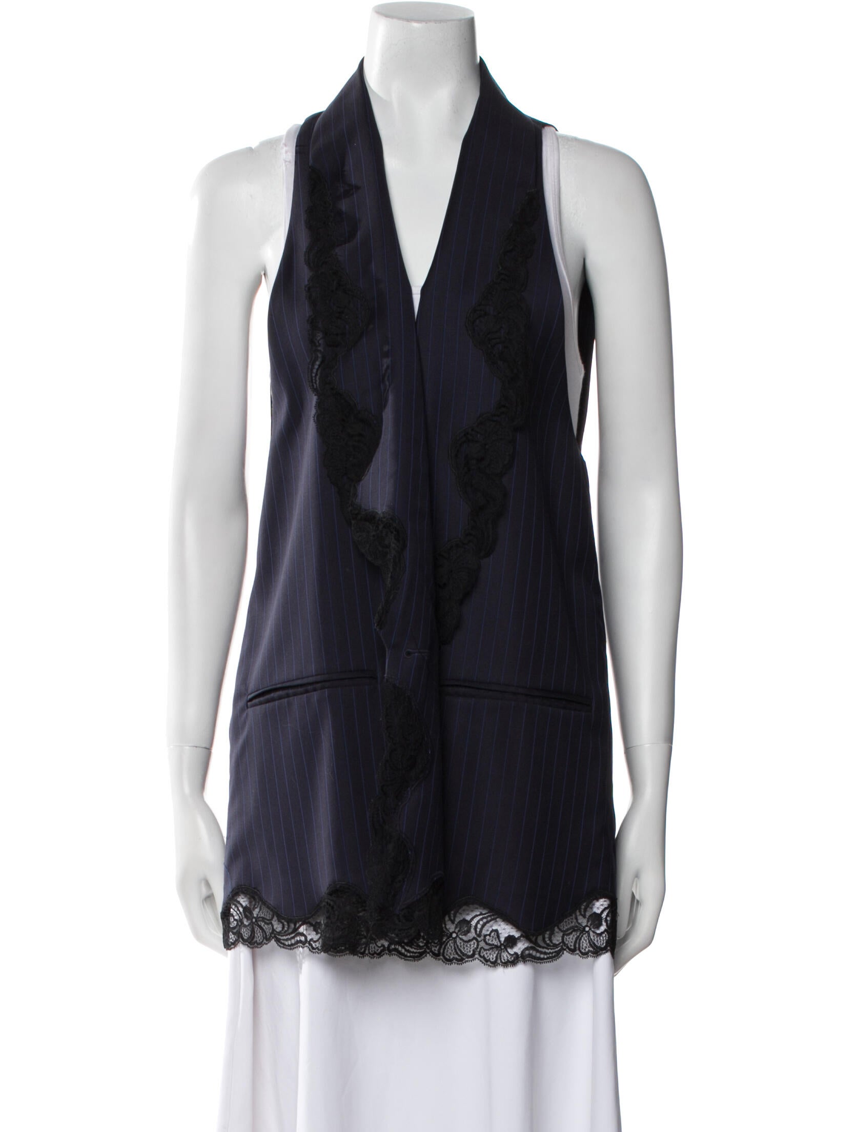 Alexander Wang Virgin Wool Striped Vest