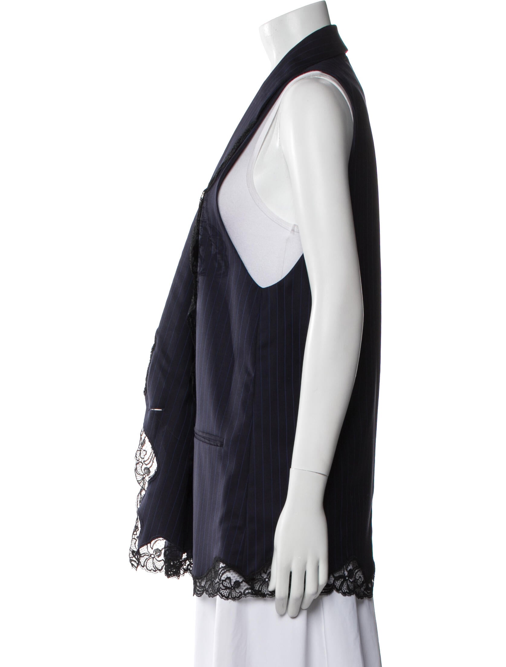 Alexander Wang Virgin Wool Striped Vest