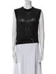 Alexander Wang Crew Neck Sleeveless Crop Top