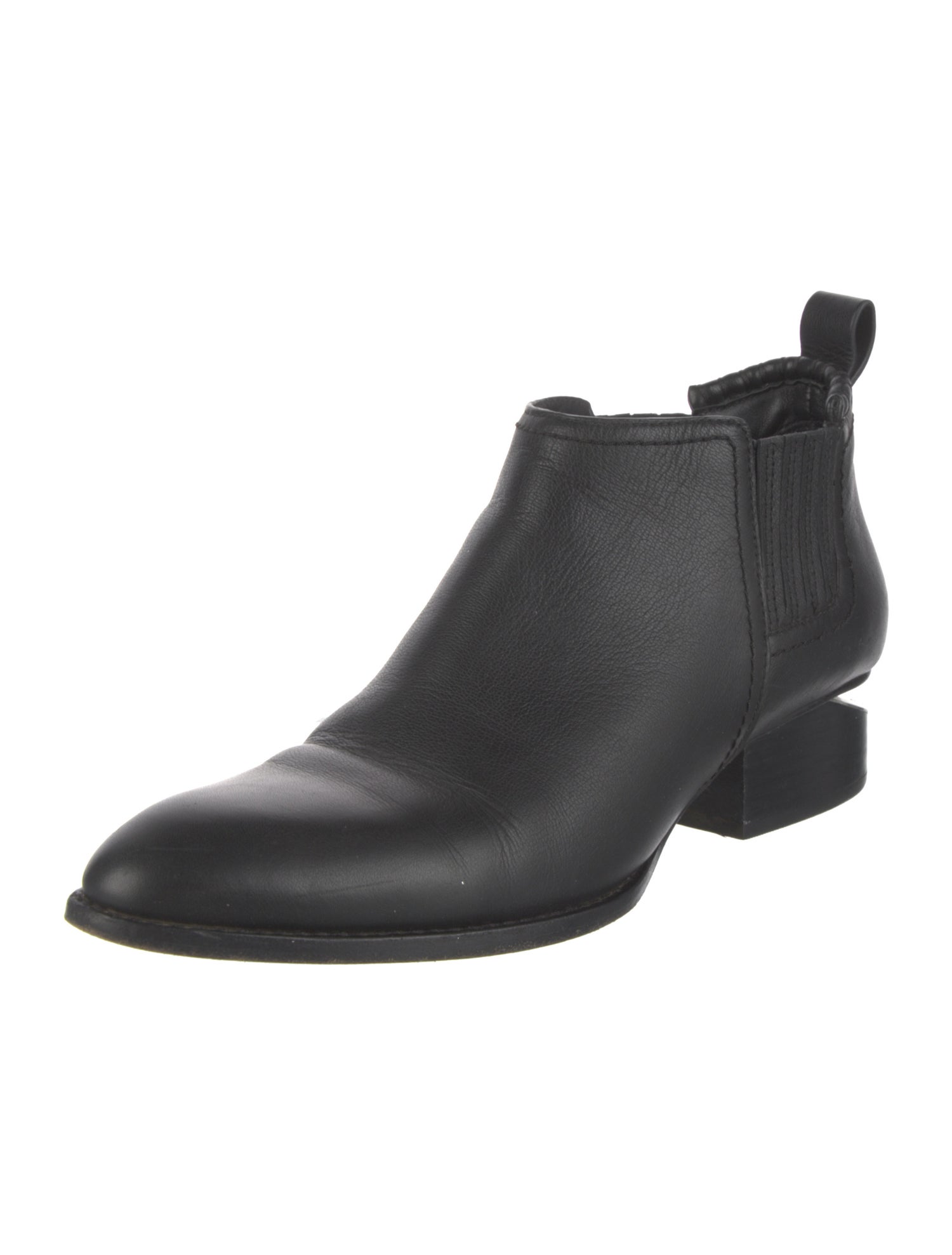 Alexander Wang Leather Cutout Accent Chelsea Boots