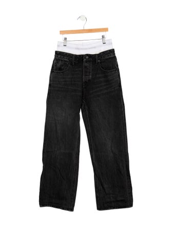 Alexander Wang Mid-Rise Wide Leg Jeans
