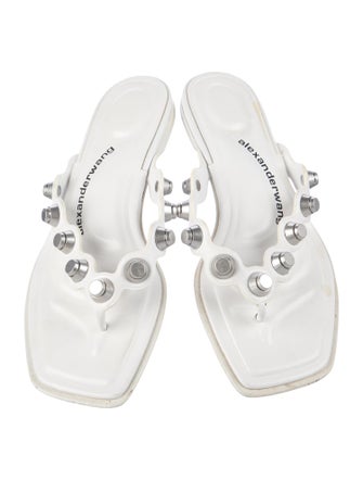 Alexander Wang Rubber Studded Accents Slides