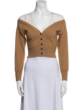 Alexander Wang Wool V-Neck Crop Top