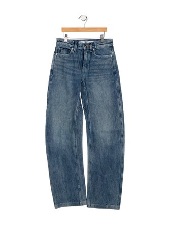 Alexander Wang Mid-Rise Wide Leg Jeans
