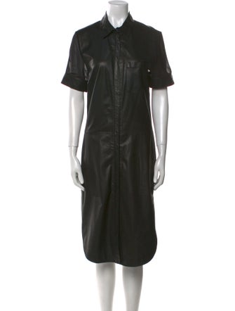 Alexander Wang Calf Leather Midi Length Dress