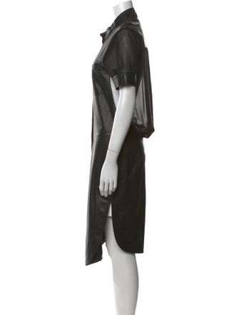 Alexander Wang Calf Leather Midi Length Dress