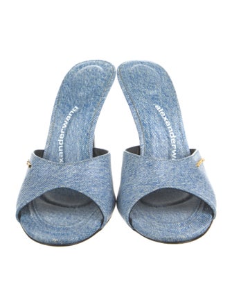 Alexander Wang Denim Slides