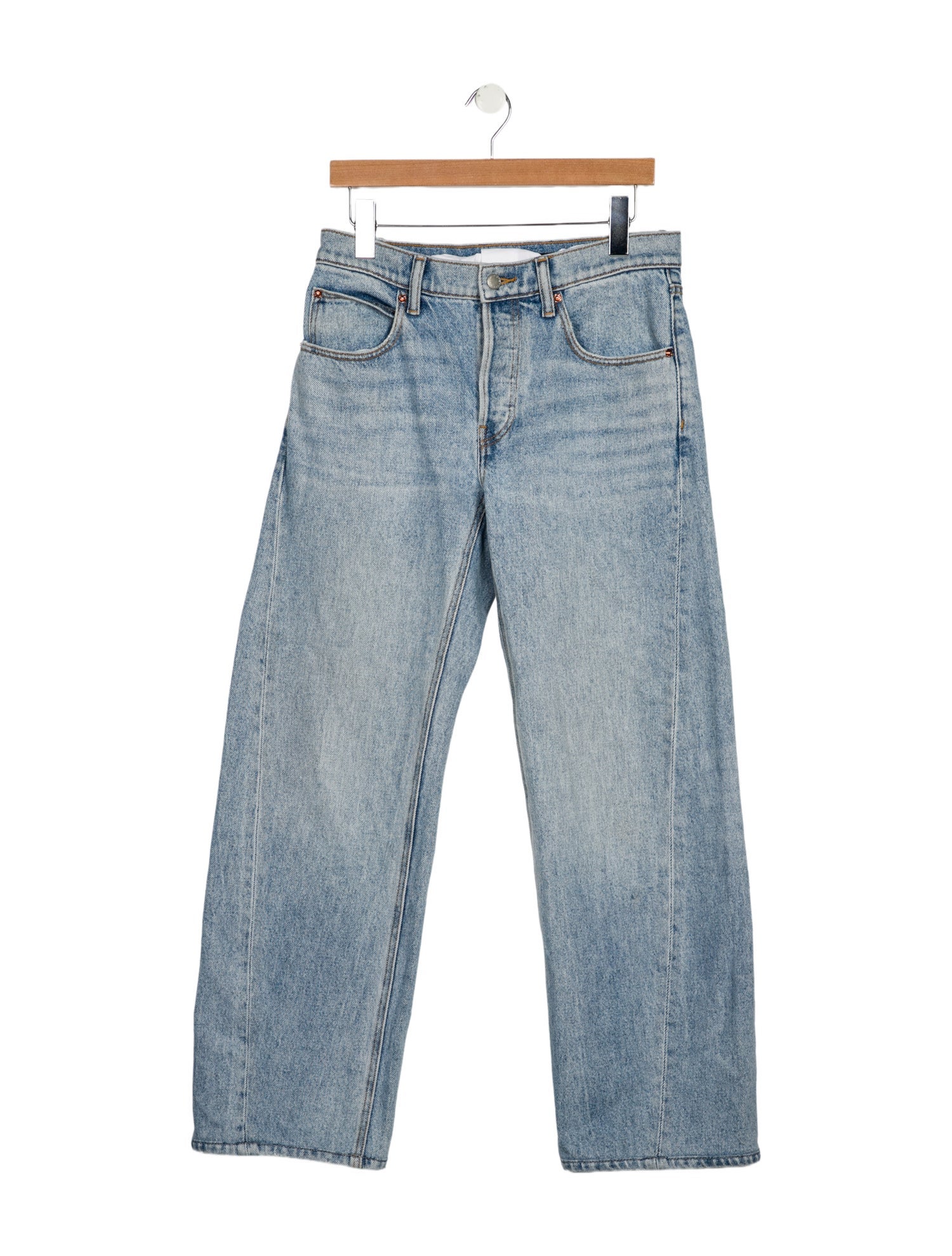 Alexander Wang Mid-Rise Wide Leg Jeans