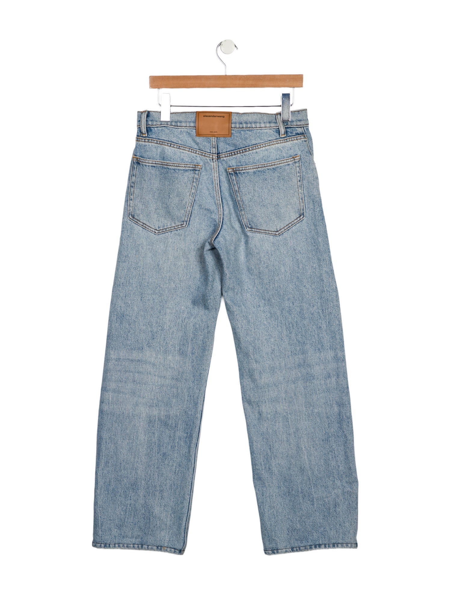 Alexander Wang Mid-Rise Wide Leg Jeans