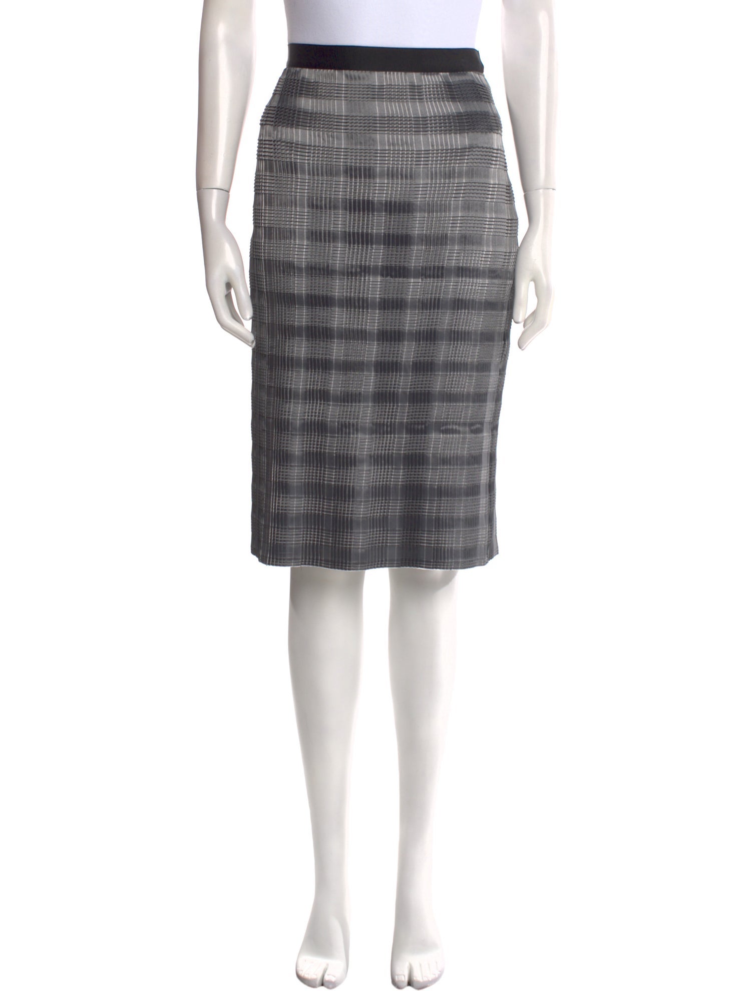 Alexander Wang Plaid Print Knee-Length Skirt