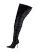 Alexander Wang Leather Printed Sock Boots