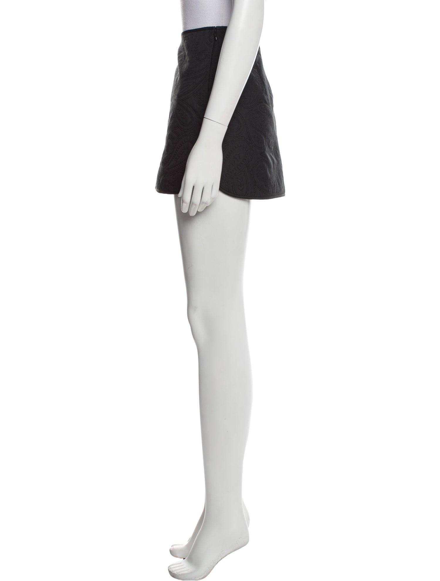 Alexander Wang Embroidered Accent Mini Skirt