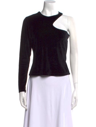 Alexander Wang Crew Neck Long Sleeve Top