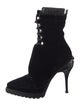 Alexander Wang Velvet Lace-Up Boots