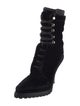 Alexander Wang Velvet Lace-Up Boots