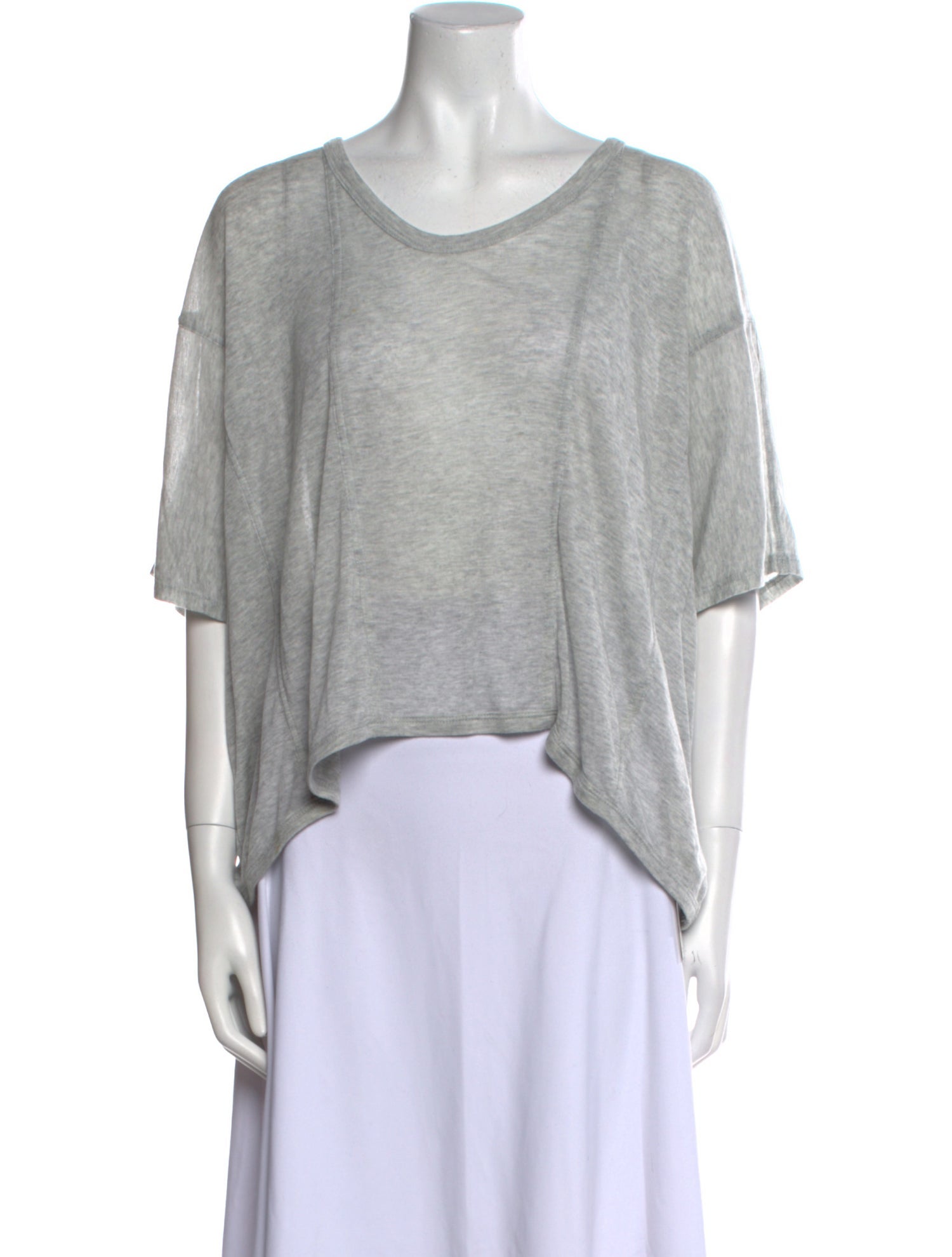 T by Alexander Wang Scoop Neck Short Sleeve T-Shirt