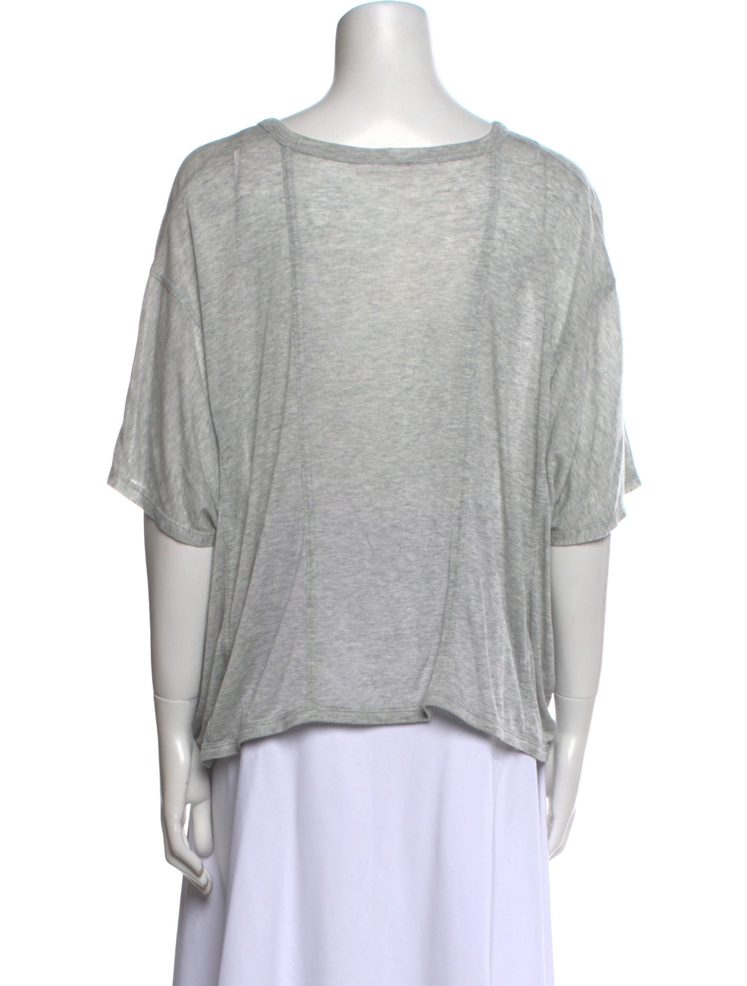 T by Alexander Wang Scoop Neck Short Sleeve T-Shirt