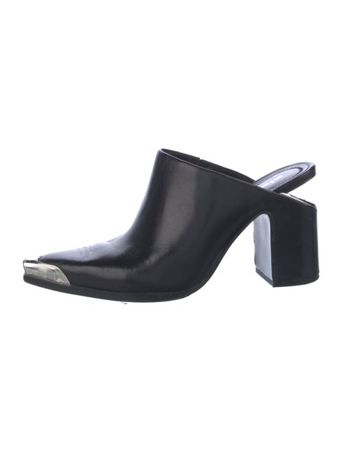 Alexander Wang Leather Studded Accents Mules