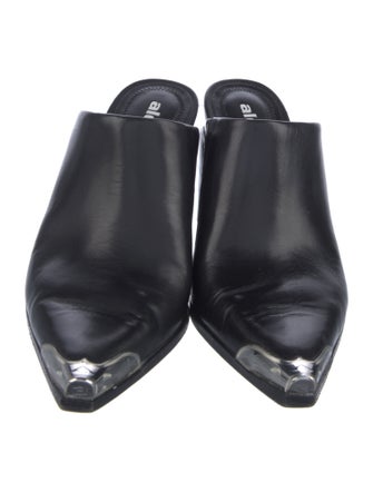 Alexander Wang Leather Studded Accents Mules
