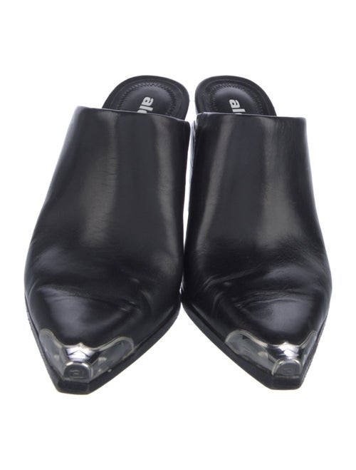 Alexander Wang Leather Studded Accents Mules