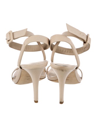 Alexander Wang Embossed Leather Slingback Sandals