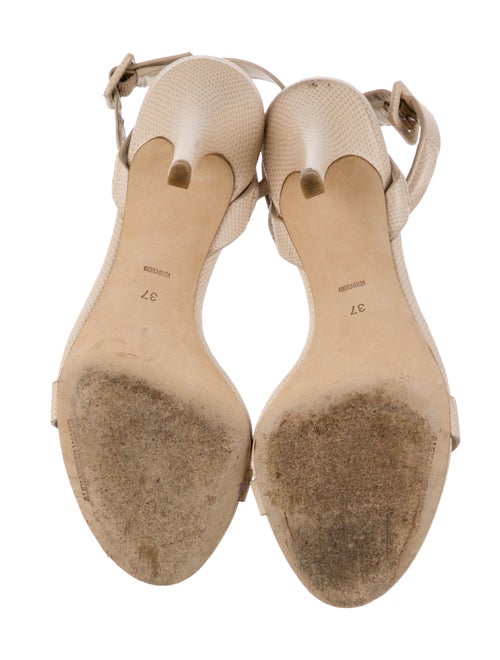 Alexander Wang Embossed Leather Slingback Sandals