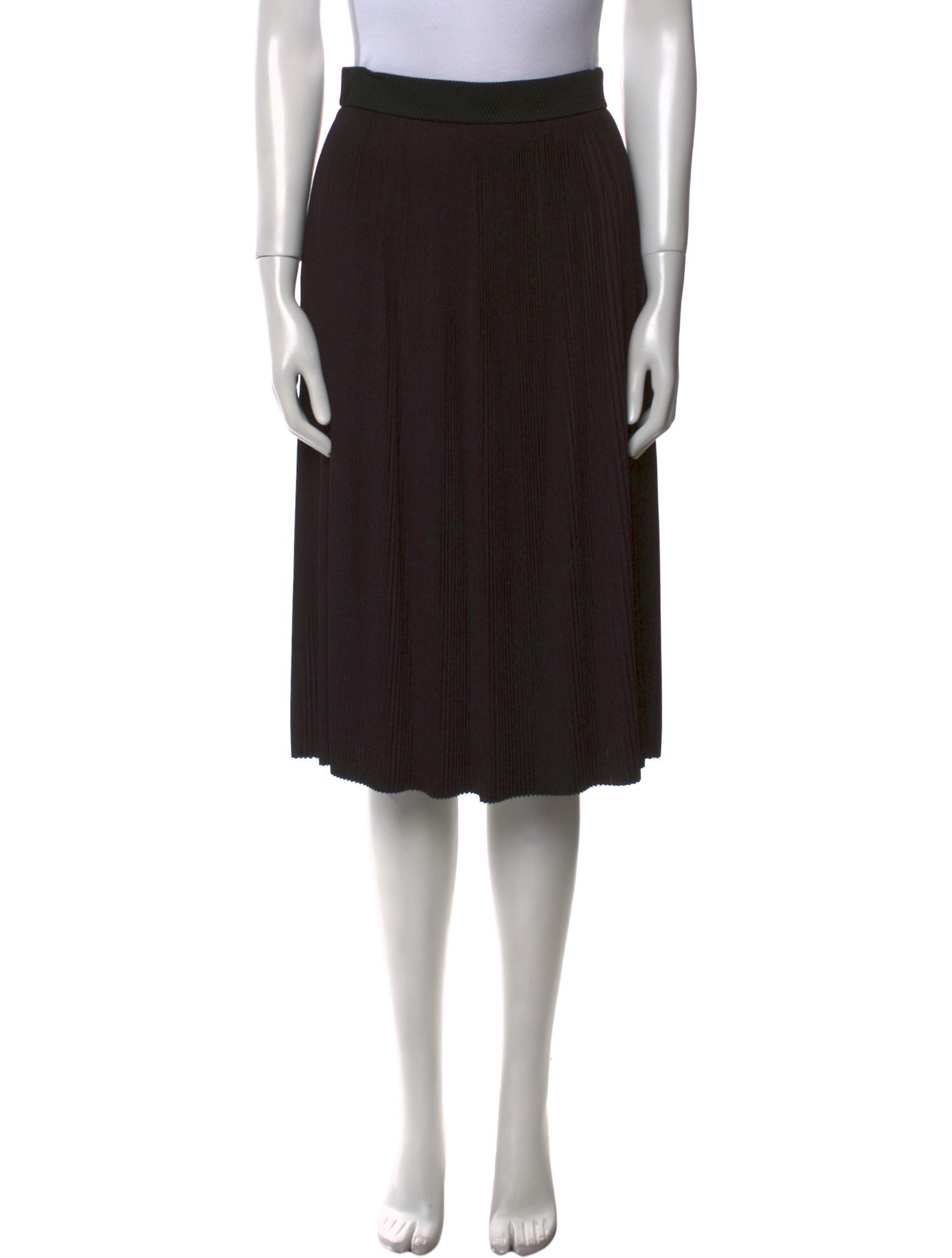 Alexander Wang Pleated Accents Knee-Length Skirt
