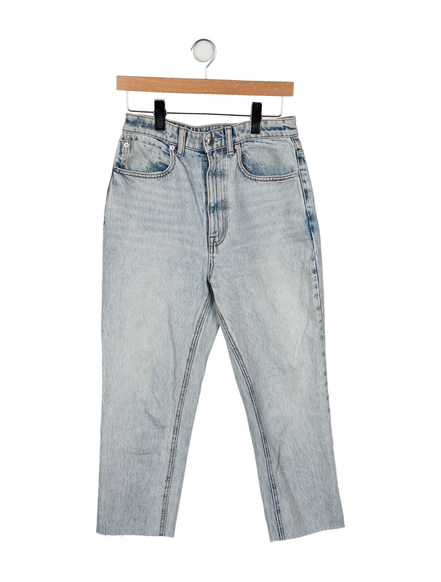 Alexander Wang High-Rise Straight Leg Jeans